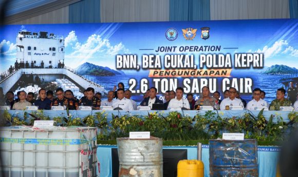 Gagalkan 2,6 Ton Sabu Cair di Batam, Menko Polkam: Indonesia Bukan Pasar Narkoba