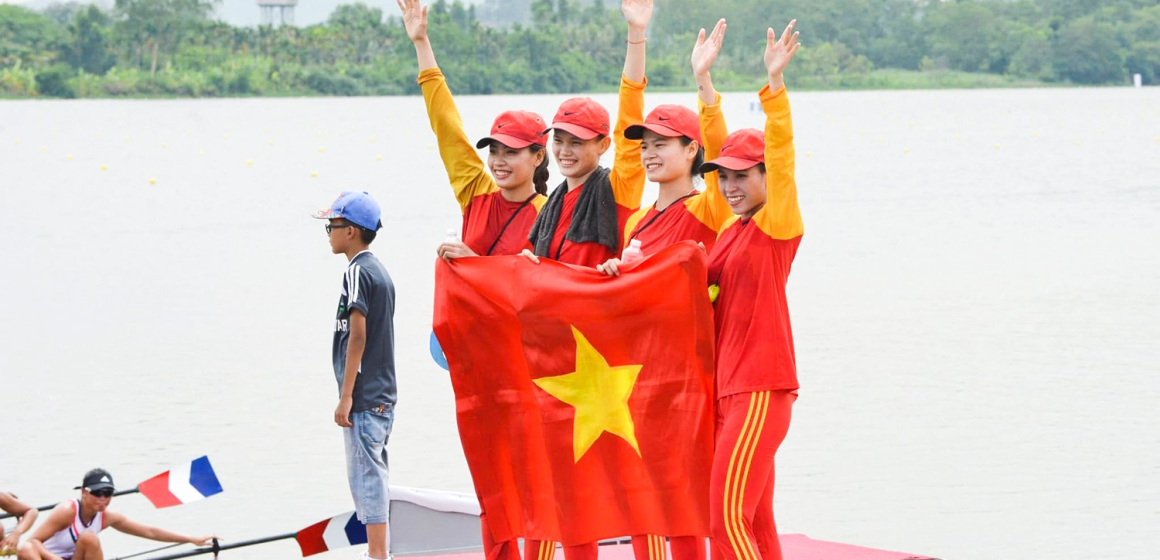 Atlet Du Thi Bong Tim Dayung Putri Vietnam Raih Medali Perunggu di ASIAD 20