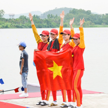 Tim Dayung Putri Vietnam Raih Medali Perunggu di ASIAD 20