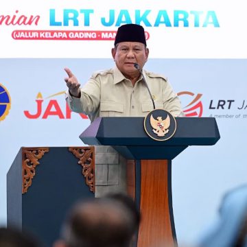 _DSC8091 Prabowo Resmikan LRT Jalur Kelapa Gading Manggarai