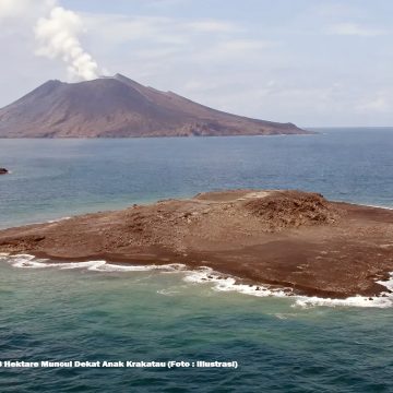 Daratan Baru Muncul di Anak Krakatau, Picu Berbagai Spekulasi