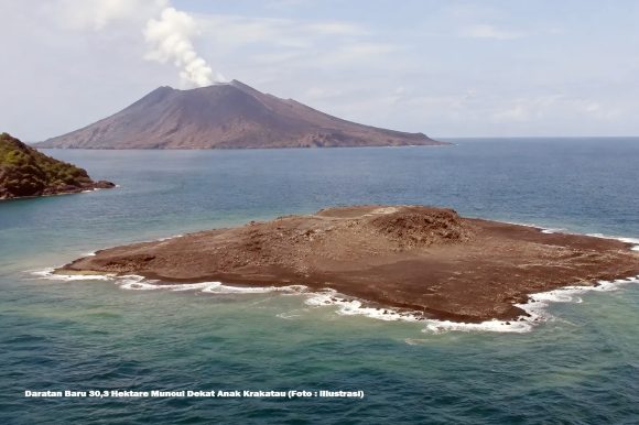 Daratan Baru Dekat Anak Krakatau Daratan Baru Muncul di Anak Krakatau, Picu Berbagai Spekulasi