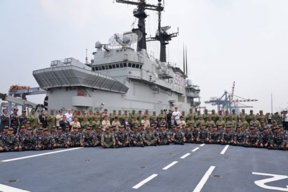 Kapal Perang Giuseppe Garibaldi Perkuat Maritim RI