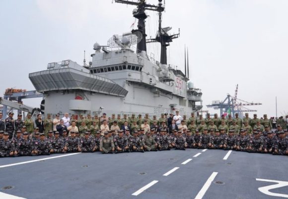 Kapal Perang Giuseppe Garibaldi Perkuat Maritim RI