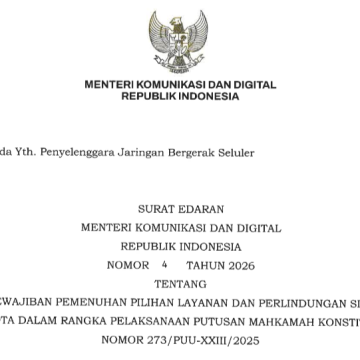Resmi Surat Edaran Menkomdigi Sisa Kuota Internet Kini Anti Hangus