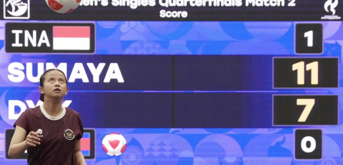 Sumaya Melaju ke Semifinal Teqball Asian Games 2026