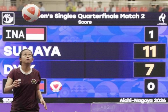Sumaya Melaju ke Semifinal Teqball Asian Games 2026
