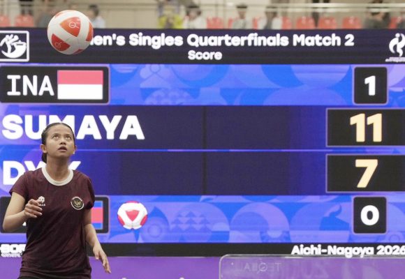 Sumaya Melaju ke Semifinal Teqball Asian Games 2026