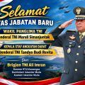 Brigjen Ali Imran Ucapkan Selamat kepada Wakil Panglima TNI dan Kasad Baru