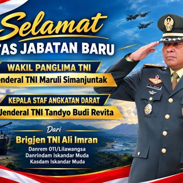 Brigjen Ali Imran Ucapkan Selamat kepada Wakil Panglima TNI dan Kasad Baru