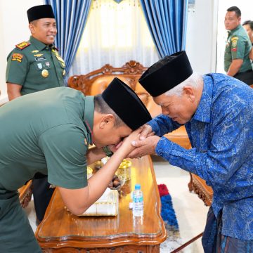 Danrem dan Dandim Silaturahmi dengan Abu Manan