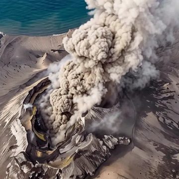 Gunung Anak Krakatau Erupsi Tiga Kali, Abu Hitam Capai 500 Meter