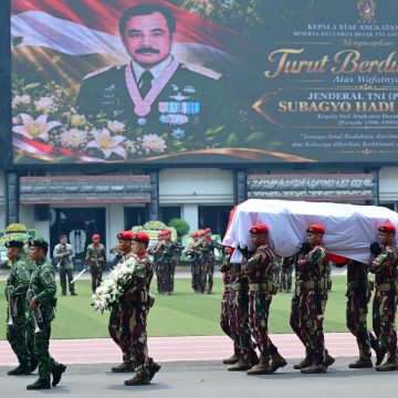 Jenazah Mantan KSAD Subagyo H.S. Diterbangkan ke Jakarta
