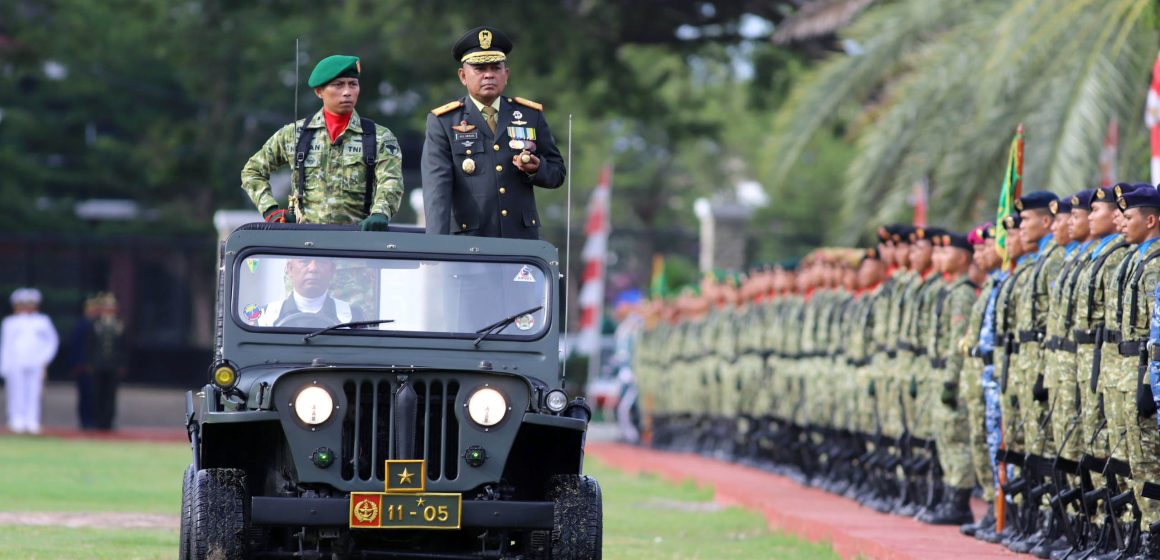 IRUP HUT TNI 81 di Lhokseumawe ACEH Brigjen Ali Imran Jenderal Kopassus Bubarkan Simbol Sparatis Irup HUT TNI ke-81