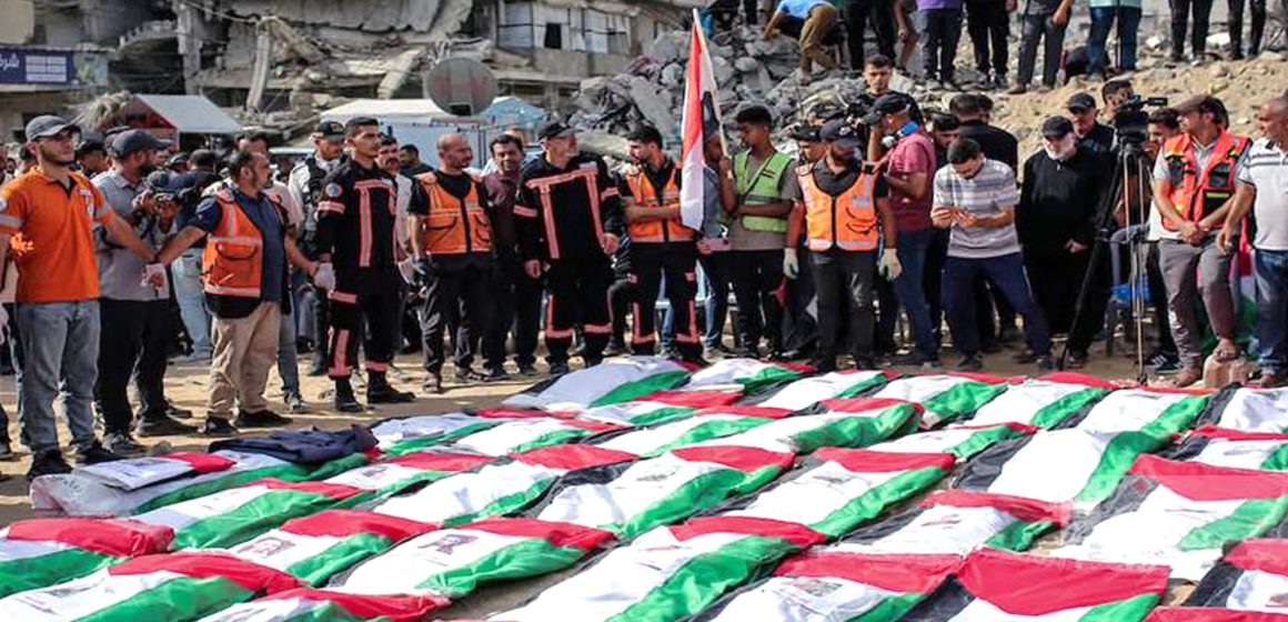 Gaza Berduka, 105 Korban Dimakamkan Massal