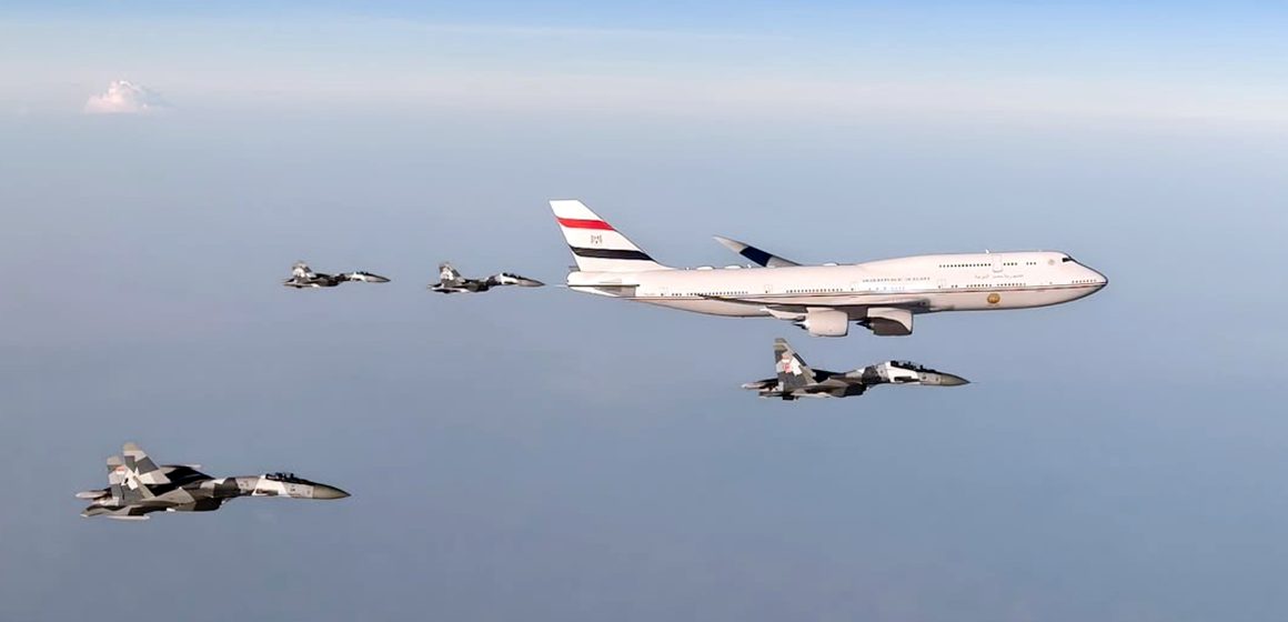 Pengawal Presiden Mesir ke Indonesia Jet Tempur TNI AU Kawal Kunjungan Presiden Mesir di Indonesia