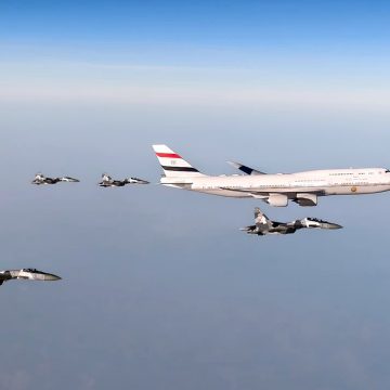 Jet Tempur TNI AU Kawal Kunjungan Presiden Mesir di Indonesia