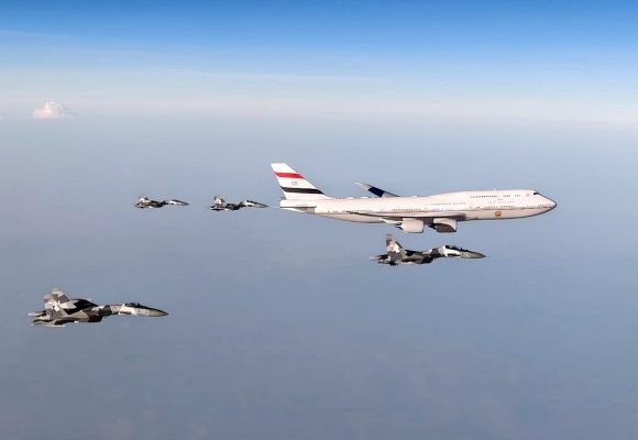 Jet Tempur TNI AU Kawal Kunjungan Presiden Mesir di Indonesia