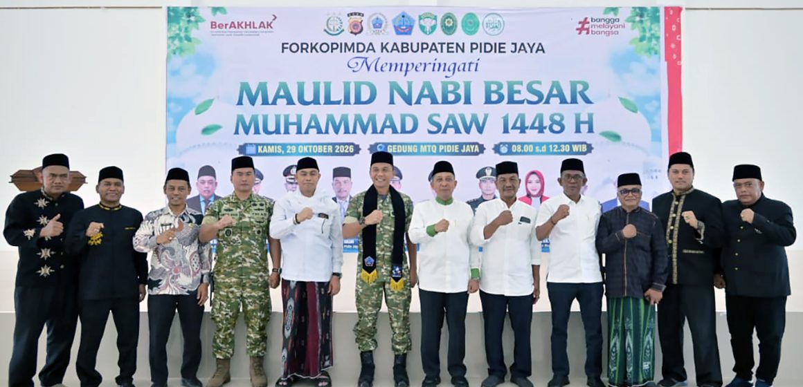 Danrem Lilawangsa Hadiri Maulid Raya di Pidie Jaya, Tanah Kelahirannya